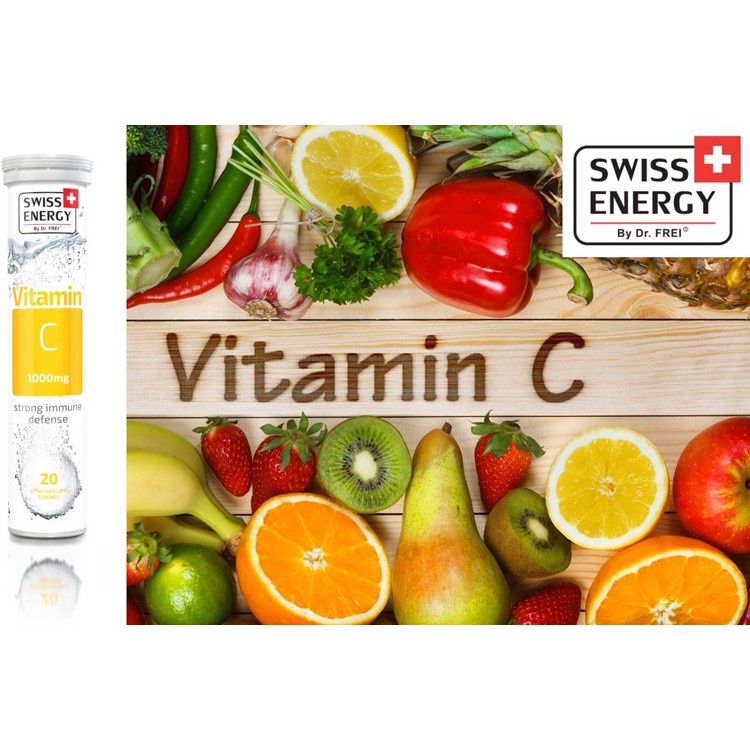 Viên Sủi Vitamin C Swiss Energy Thụy Sĩ 1000mg - Tăng Sức Đề Kháng và Làm Đẹp Da (20 Viên/ Tuýp) | BigBuy360 - bigbuy360.vn