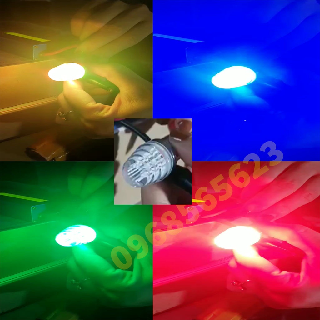 Hậu LED Nháy F1 + Đổi Hiệu Ứng 7 màu Mẫu Mới Sáng Mạnh, Bền