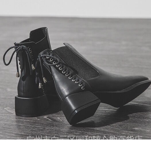 Giày Bốt Martin Mỏng Gót Cao Vừa Thời Trang Mùa Thu 2021 Cho Nữ