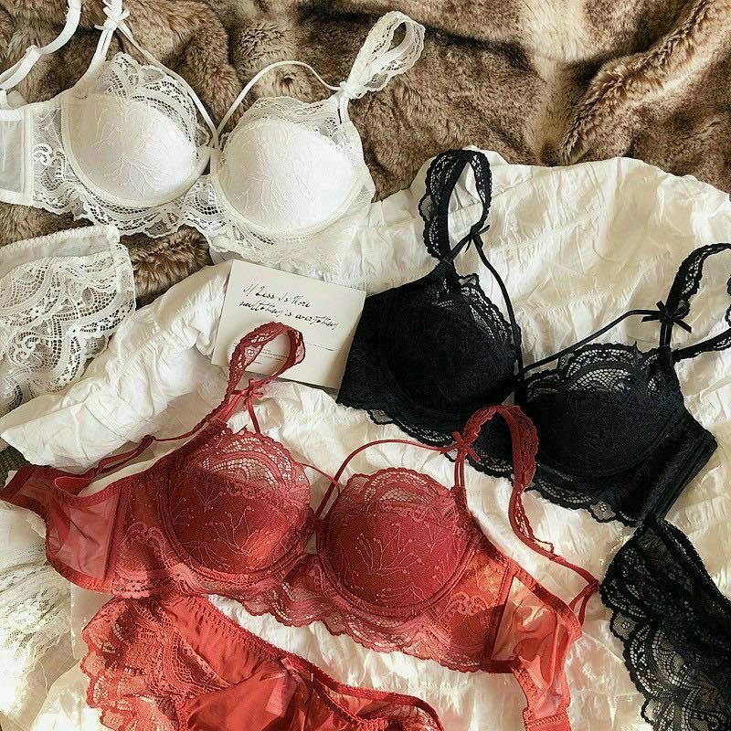 [FREESHIP] Set Bộ Đồ Lót Nữ LOLI66, Áo Lót Dây Chéo Không Mút,Quần Lót Ren Sexy Siêu Đẹp | BigBuy360 - bigbuy360.vn