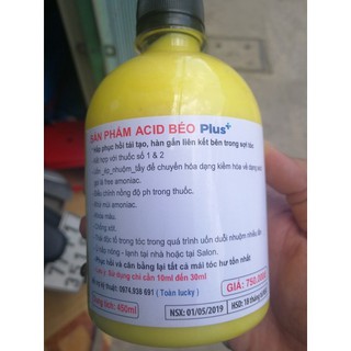 PHỤC HỒI TÓC AXIT BÉO PLUS - 450ML