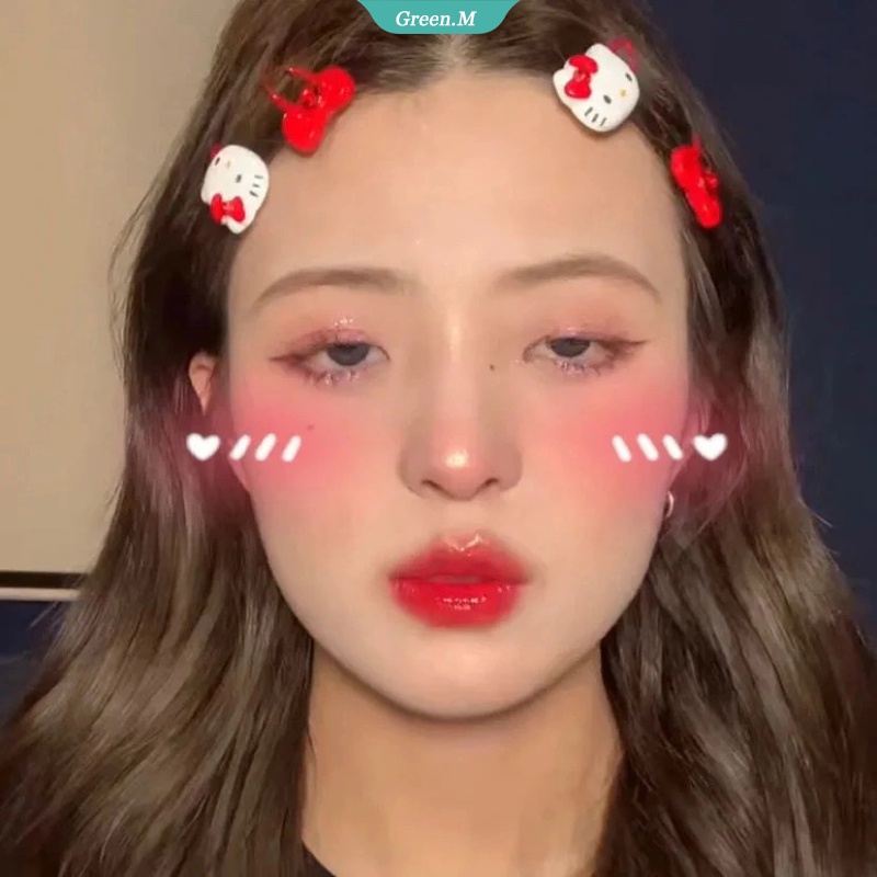 SANRIO Bộ 4 Kẹp Tóc Nơ Hình Hello Kitty Cho Bé Gái