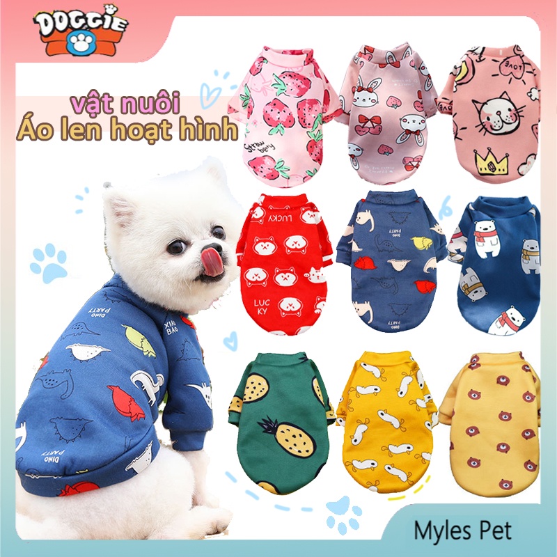 ★〓Myles Pet〓★ Áo Len Thời Trang Dễ Thương Cho Thú Cưng