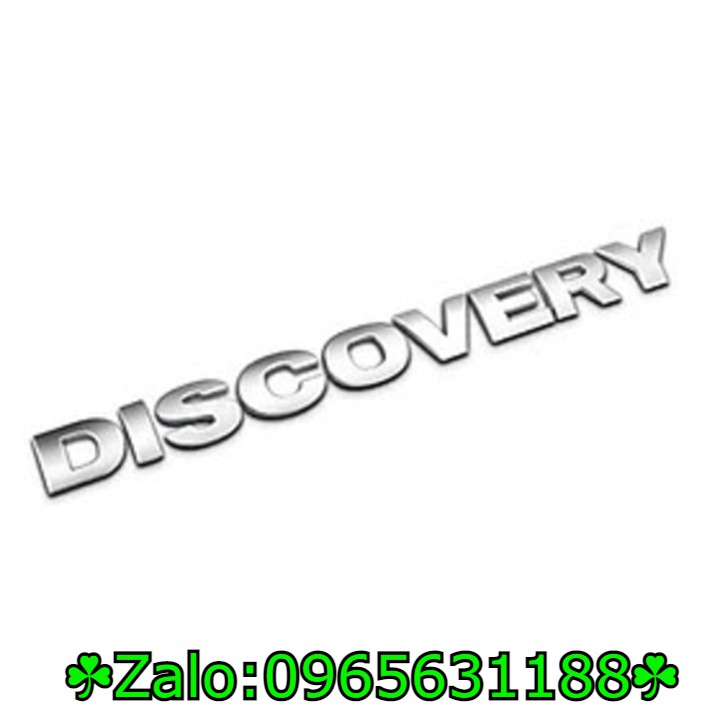 Tem chữ nổi 3D DISCOVERY trang trí ô tô (Đủ 5 màu)