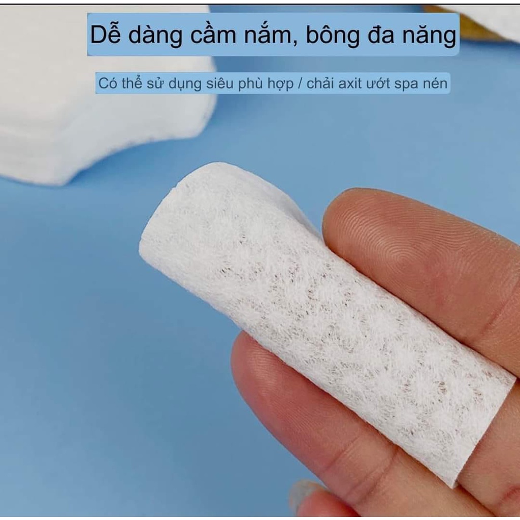 Bông tẩy trang 1200 miếng nội địa Trung không huỳnh quang và phụ gia