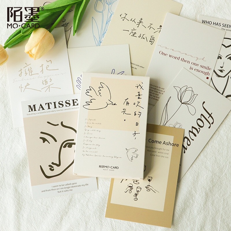 Postcard decor THINGS ảnh dán tường trang trí bàn học phòng ngủ phụ kiện decor chụp ảnh vintage hàn quốc