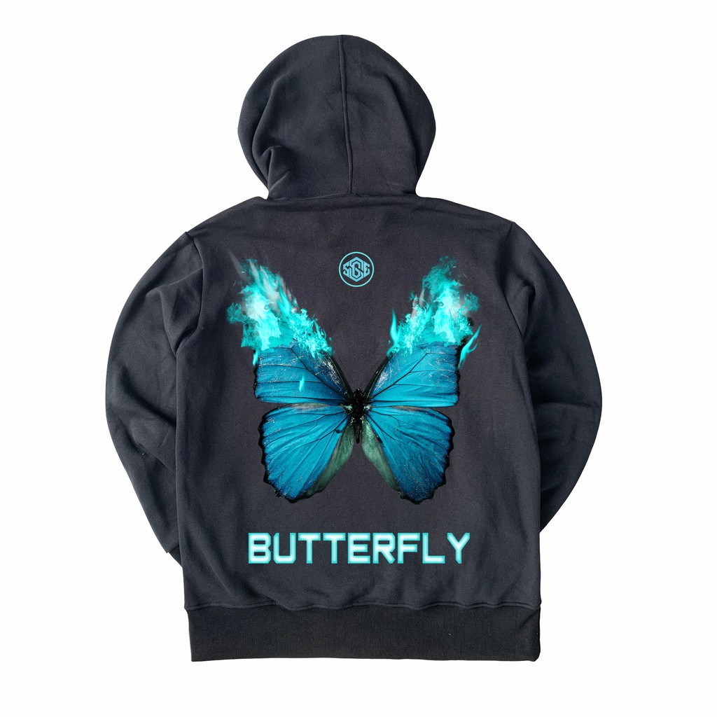 [Mã FAMALLT5 giảm 15% đơn 150K] Áo Hoodie Bươm Bướm SGES Unisex Nam Nữ