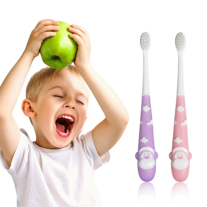 Bàn chải đánh răng lông siêu mềm dễ thương chất lượng cao cho bé từ 3-12 tuổi