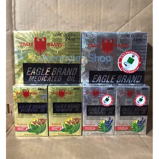 Dầu gió vàng , trắng 2 nắp eagle brand 24ml của mỹ