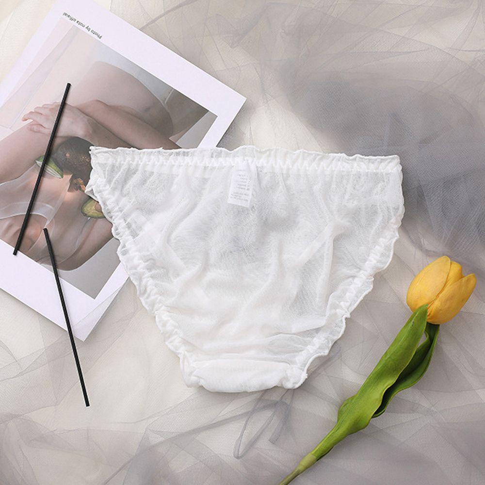 SOMEDAYZL Quần Lót Lưới Trong Suốt Không Đường May Thoải Mái Thoáng Khí Cho Nữ