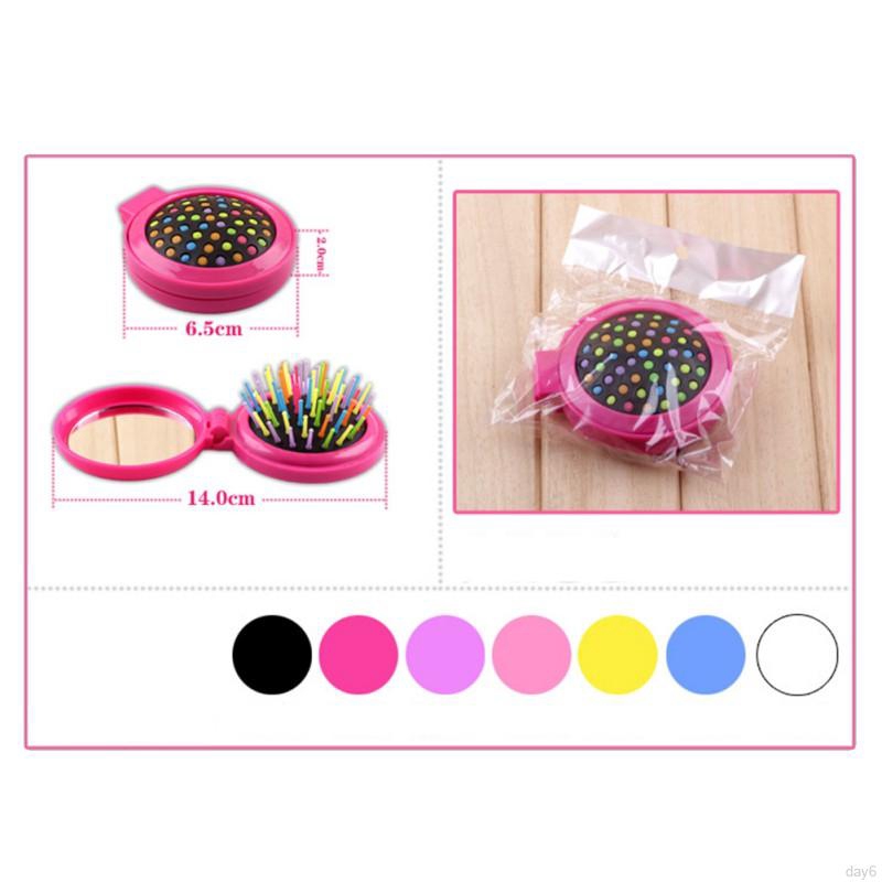 [Hàng mới về] Lược cầu vồng thời trang dễ thương có thể gập lại