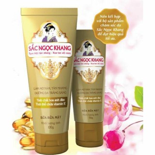 Sữa rửa mặt Sắc ngọc khang - Tube 50gr và 100gr