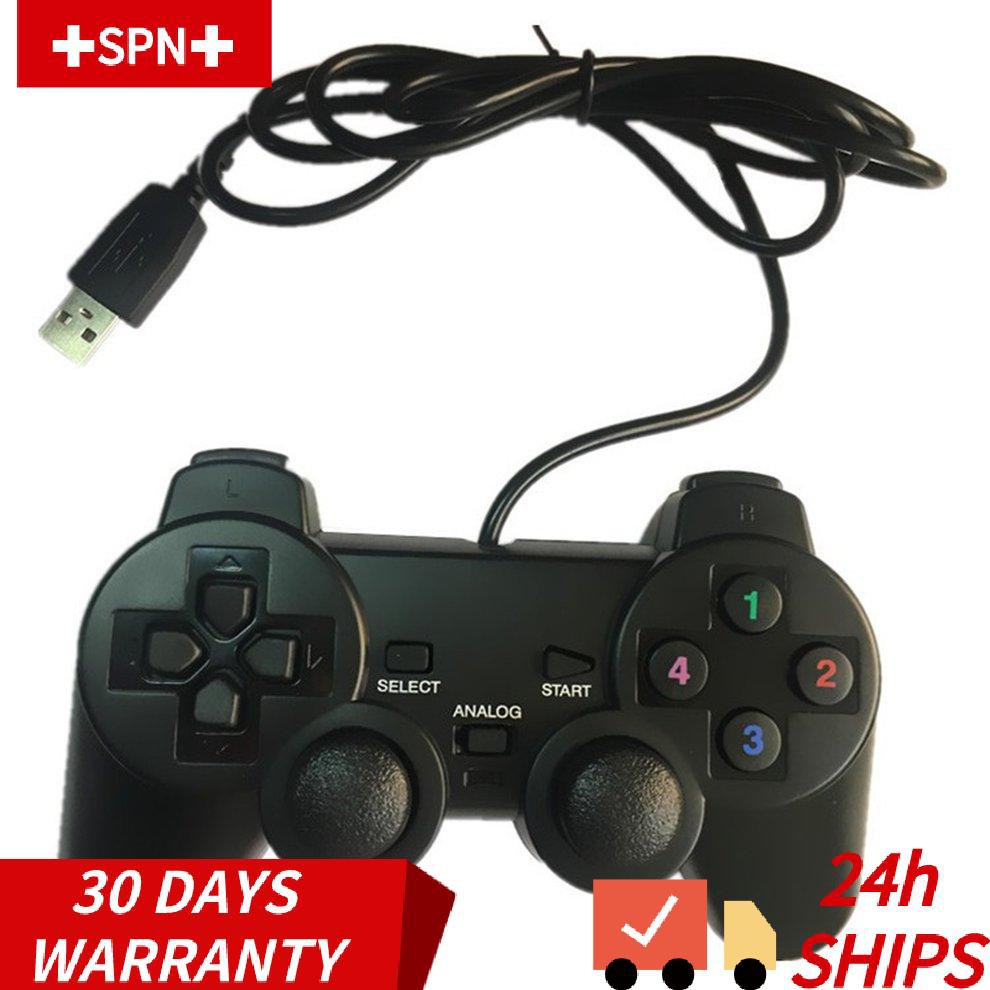 PLAYSTATION Tay Cầm Chơi Game Có Dây Usb 2.0 Cho Pc / Laptop