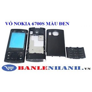 VỎ NOKIA 6700S MÀU ĐEN [VỎ ZIN, XỊN]