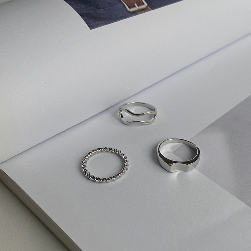 Set Nhẫn Ba Món Phong Cách Retro Thời Trang 19A1054