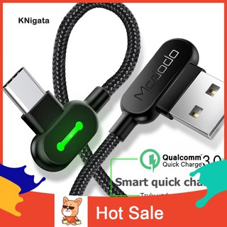 Cáp sạc nhanh đầu USB Type-C góc vuông hình chữ L dài 0.5m/1.2m/1.8m