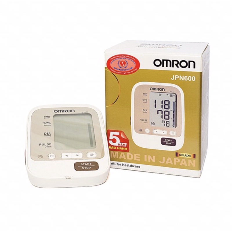 Máy đo huyết áp bắp tay Omron JPN600 tặng kèm Adapter