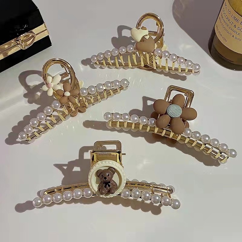 Kẹp Tóc Hình Cá Mập Bằng Kim Loại Cao Cấp Thời Trang Nhật Hàn Cho Nữ