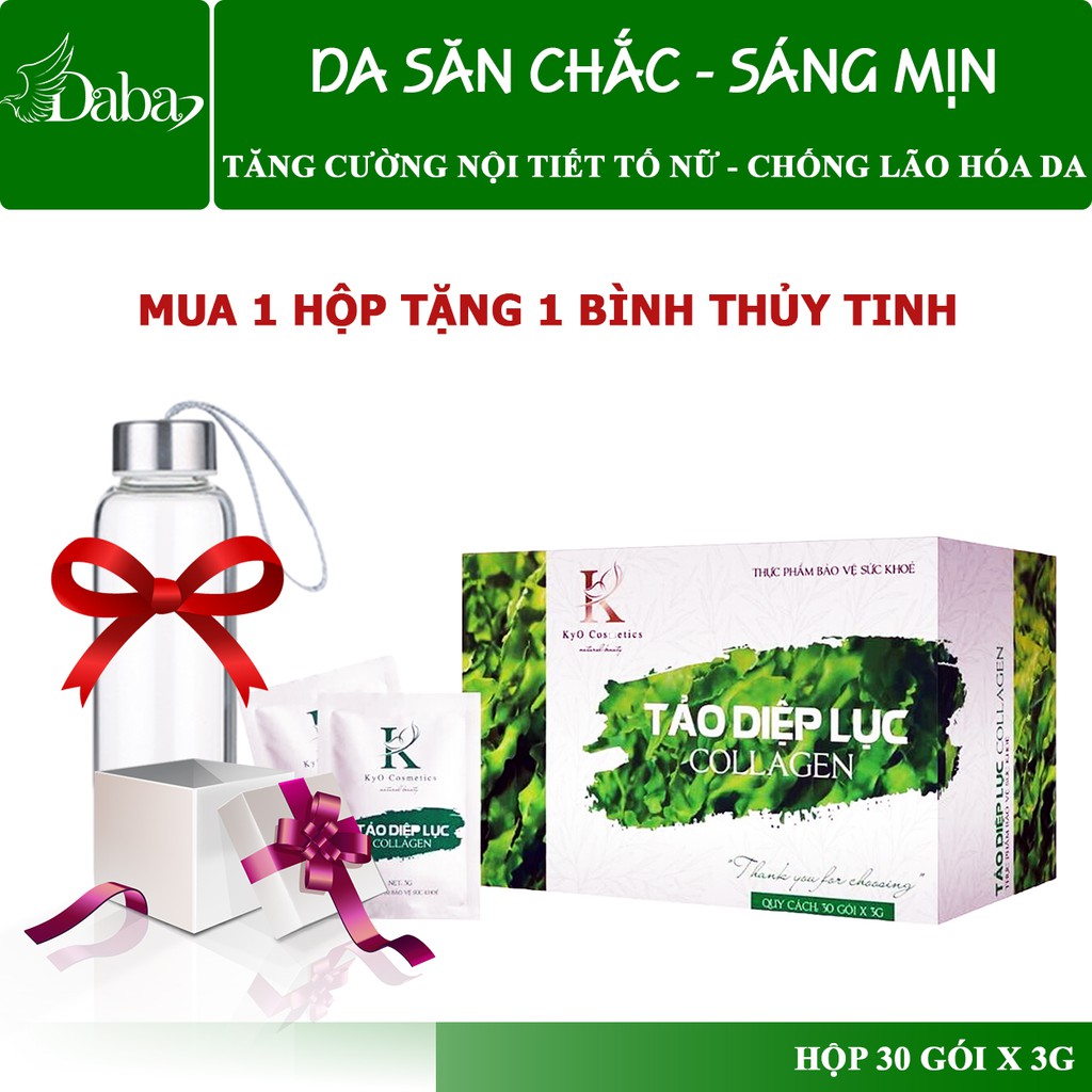 [ KHÔNG ĐÂU RẺ BẰNG ] TẢO DIỆP LỤC - COLLAGEN , tăng cường nội tiết tố phụ nữ, giúp da sáng min, chống lão hóa