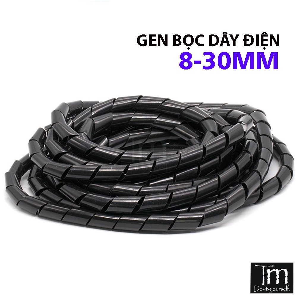 Ống Nhựa Xoắn, Lò Xo Bọc Gọn Dây Điện Phi 8-30mm