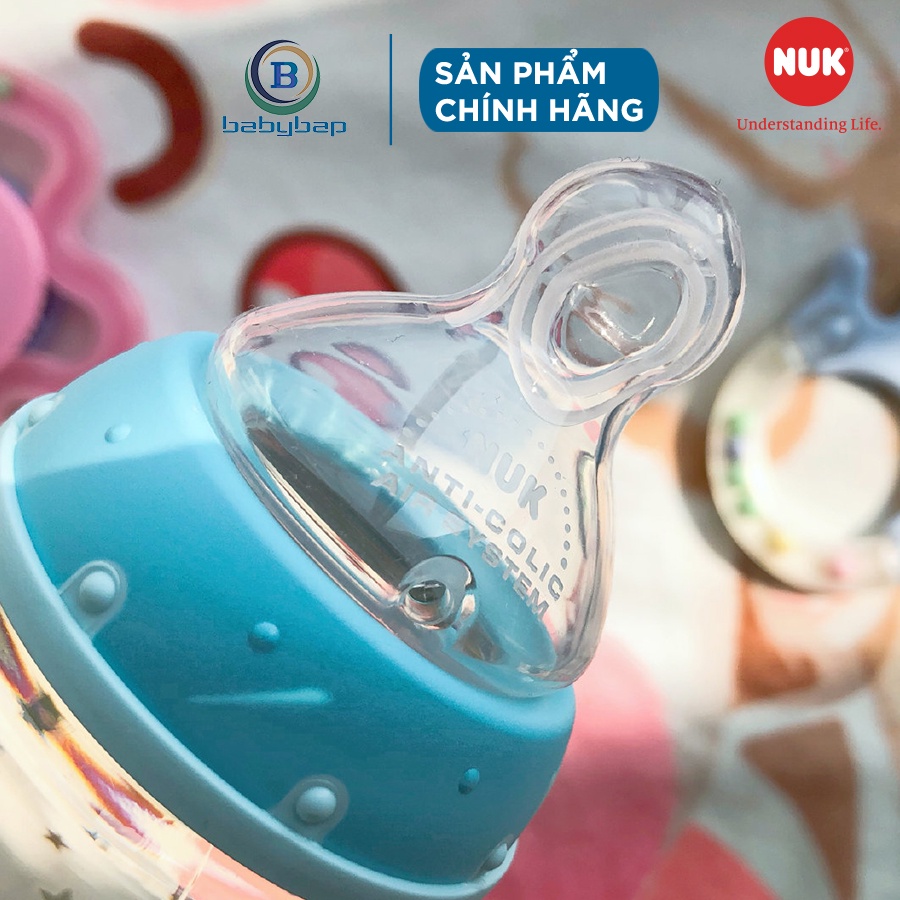 Bình Sữa NUK Premium Choice+ Nhựa PPSU 150ml/300ml Cao Cấp Siêu Bền, Chống Xước