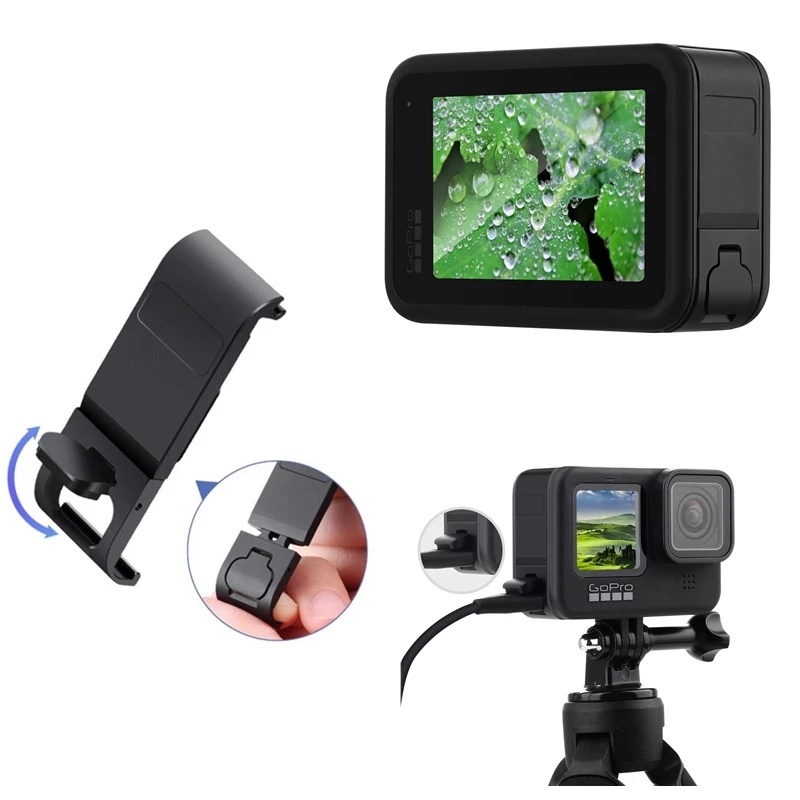 Vỏ bảo vệ hộp pin màu đen có thể tháo rời cho Go Pro Hero 10 9