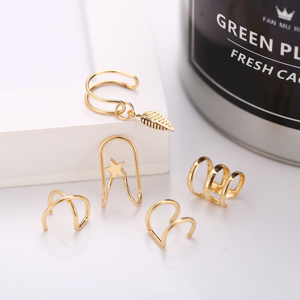 Set 5 Khuyên Vành Tai Thời Trang Cho Nữ