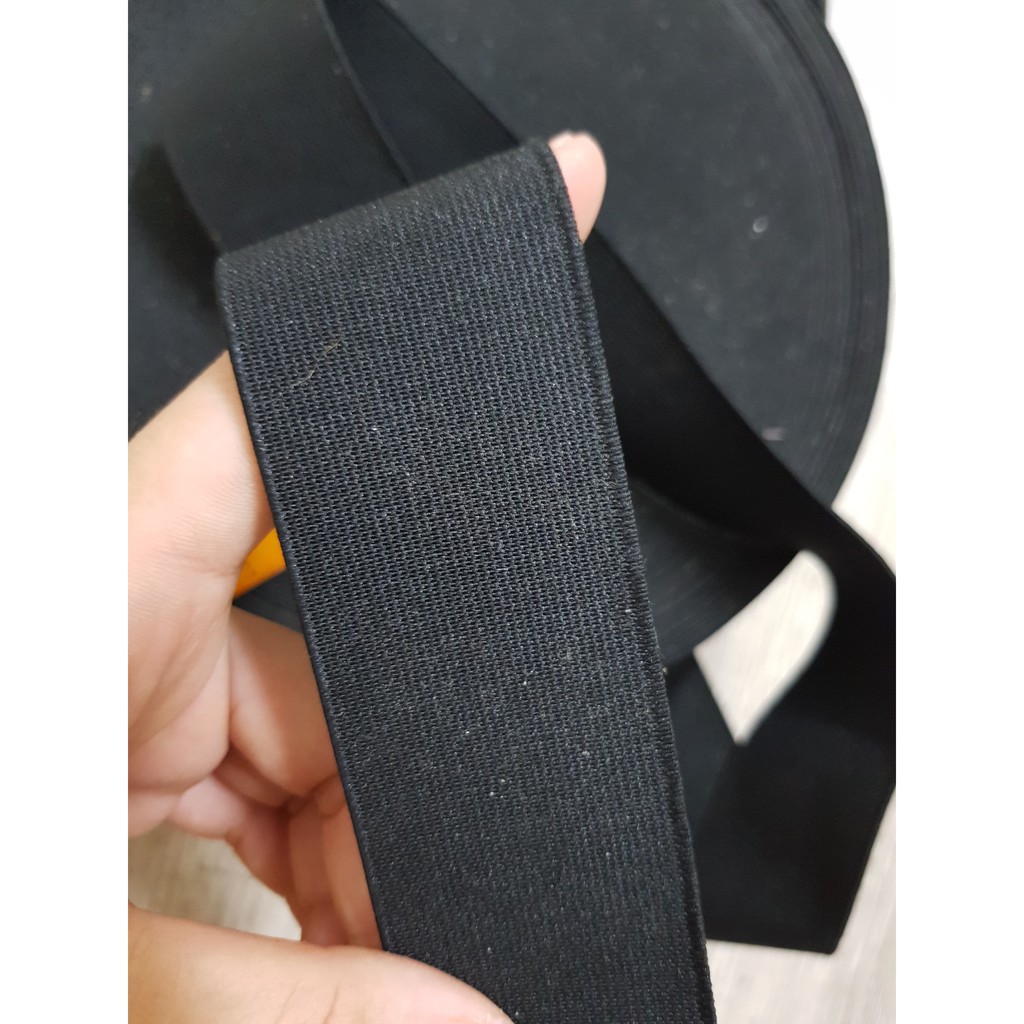 Dây chun may quần áo szie 3.8cm dây thun đen chất đanh dai và co giãn tốt, Maihoaflower