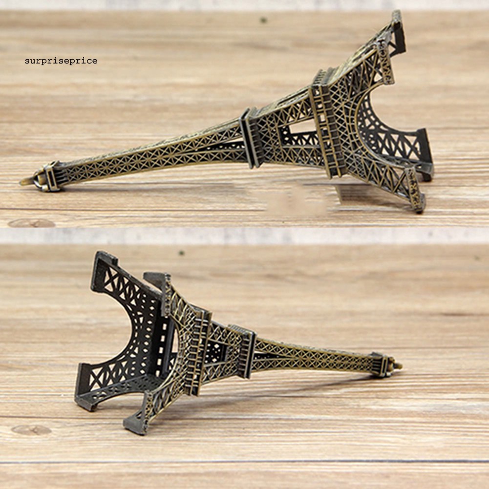 Mô hình tháp Eiffel 15cm kiểu cổ điển chất liệu hợp kim đồng