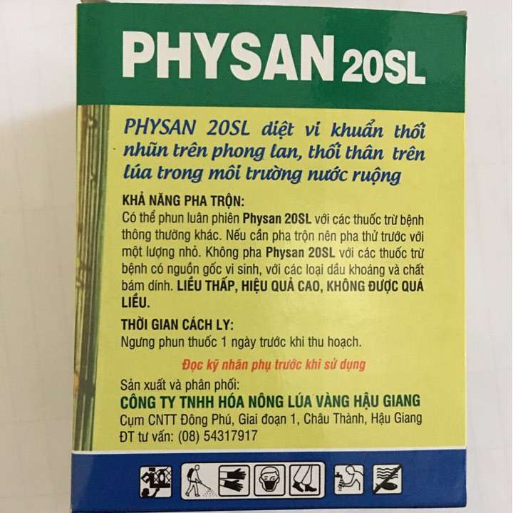 --- Hộp 10 gói Physan 12ml đặc trị thối nhũn phong lan chất, giá rẻ.