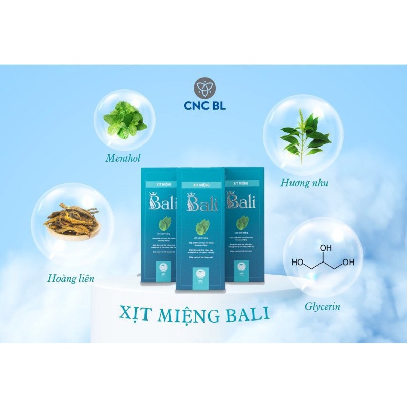 XỊT HỌNG BALI SẠCH MIỆNG NGÙA VI KHUẨN