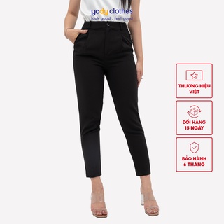 Quần âu baggy YODY công sở cá cúc túi chéo sành điệu QAN4001