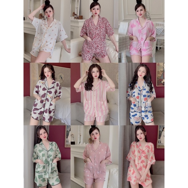 BỘ NGỦ PYJAMA CÁNH DƠI ĐÙI MANGO LOẠI 1 - BỘ NGỦ LỤA THIẾT KẾ DỄ THƯƠNG MỊN MÁT