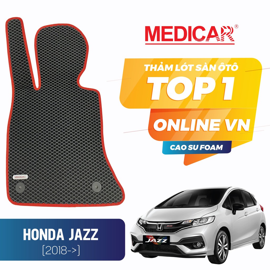 MEDICAR - Thảm lót sàn ô tô Honda Jazz 2018 -> 2021