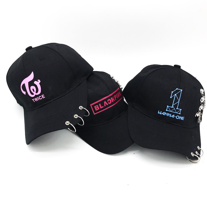 Nón Lưỡi Trai Kpop Basic Nhóm Nhạc Hàn Quốc Nữ ( Black Pink, Wanna One, Twice )