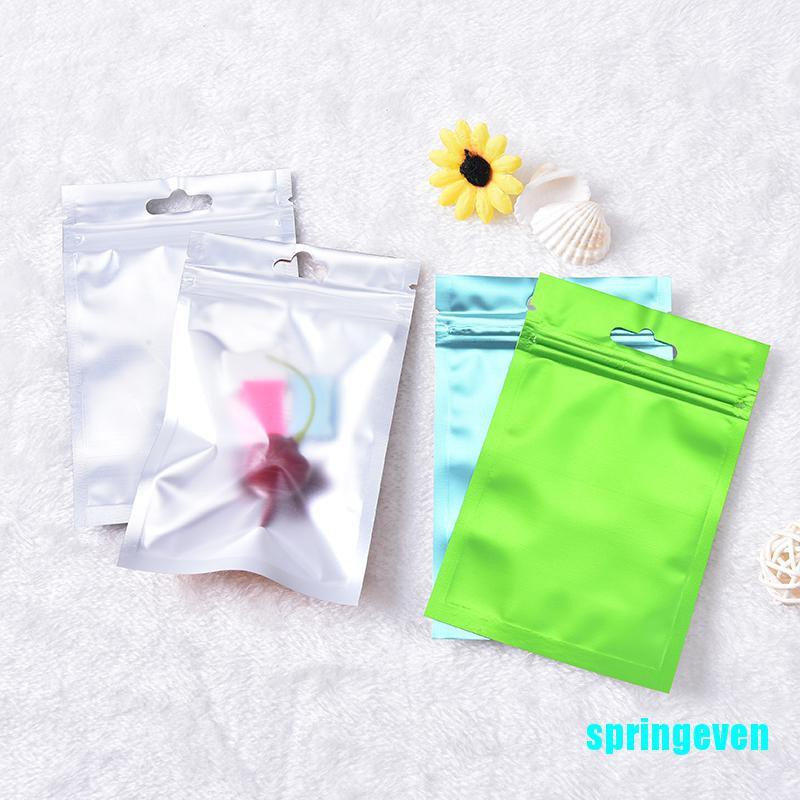 [springeven] Set 10 Túi Giấy Nhôm Tự Làm Dẹp Hình Hoa Tulip Màu Sắc Phẳng