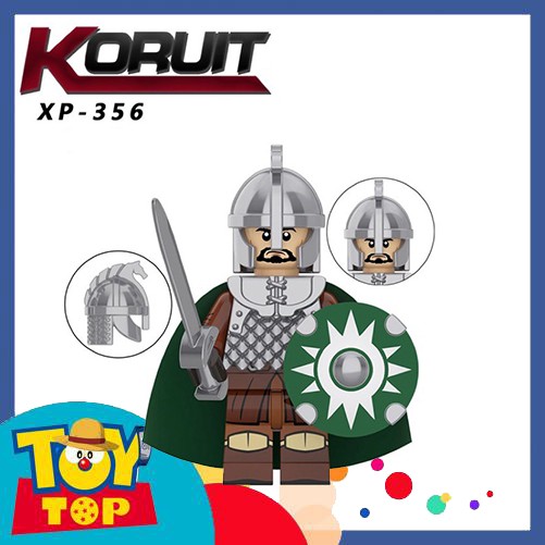 [Một con] Đồ chơi xếp hình Lính Rohan - Minifigures lắp ráp lính trung cổ Lord Of The Rings KT1046