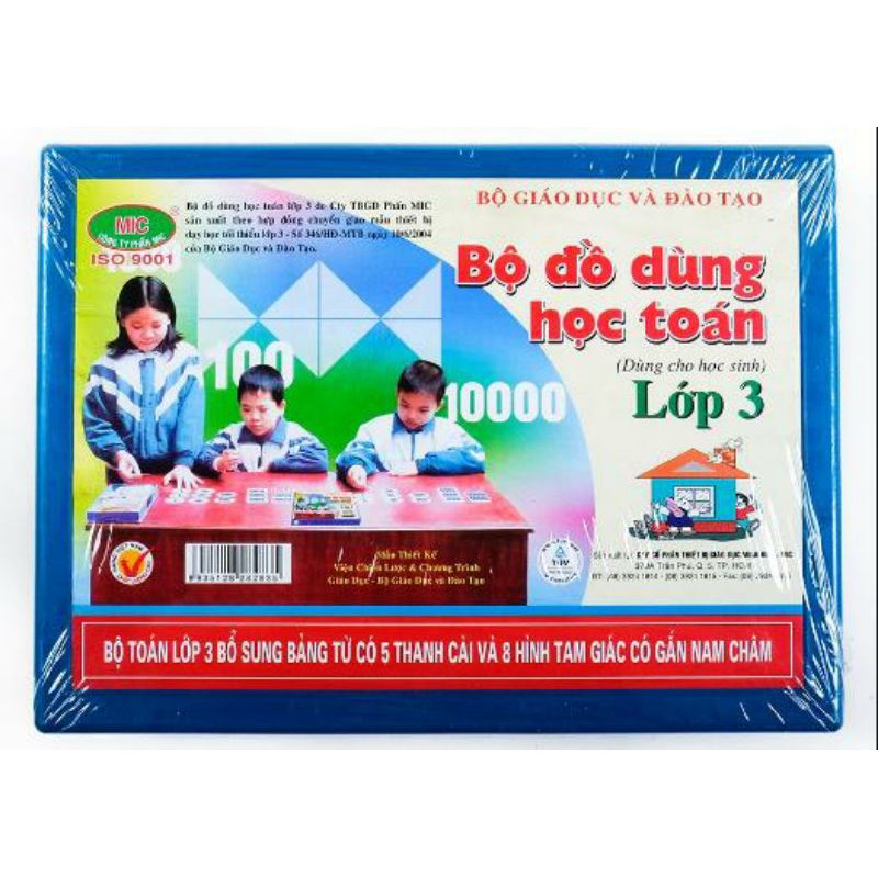 BỘ ĐỒ DÙNG HỌC TOÁN LỚP 3 - BỘ THỰC HÀNH TOÁN LỚP 2 (MIC) theo chuẩn khung giáo dục hiện hành