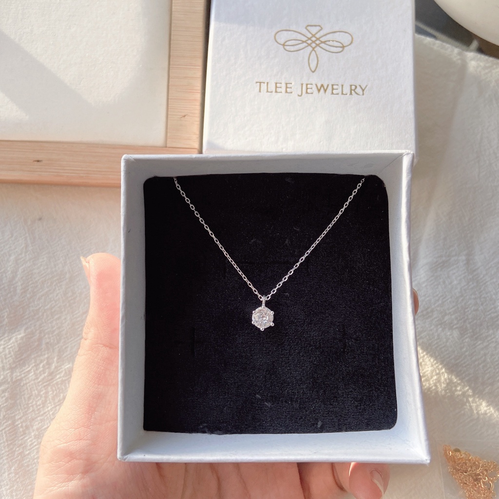 Dây chuyền bạc nữ TLEE mẫu Stone Princess TleeJewelry D0211