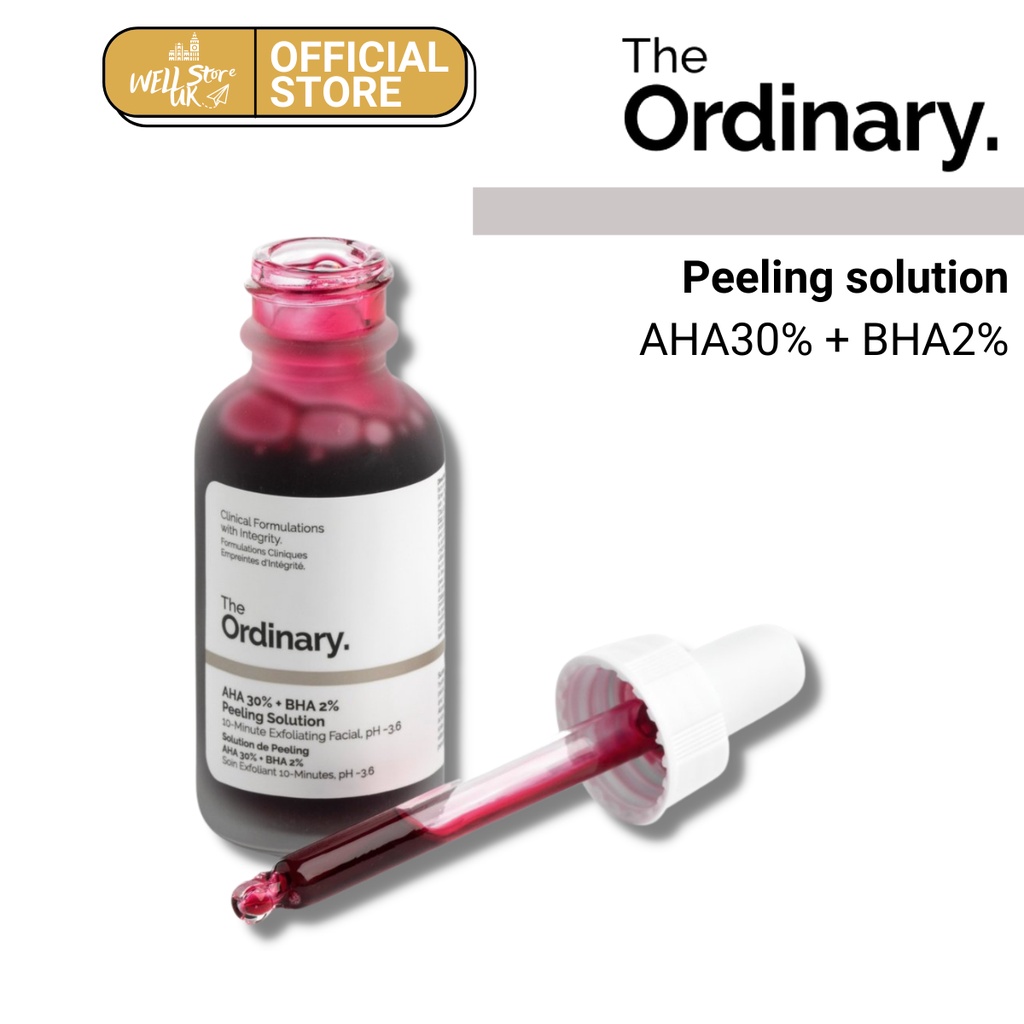 Tẩy da chết hoá học The Ordinary AHA 30% + BHA 2% Peeling Solution 30ml (Bill Anh)