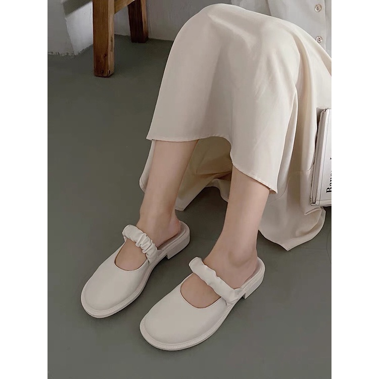 Sục nữ , giày sục quai ngang nhún nữ tính cực xinh 108
