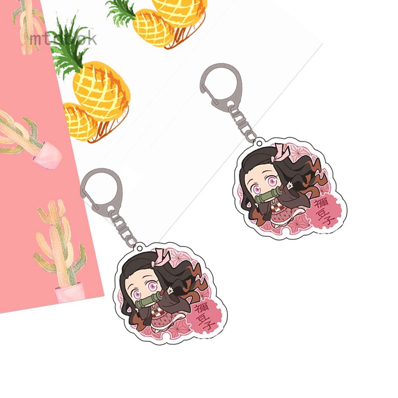 Móc khóa nhựa acrylic hình Anime Demon Slayer Merchandise Nezuko Anime My Wife Zenitsu