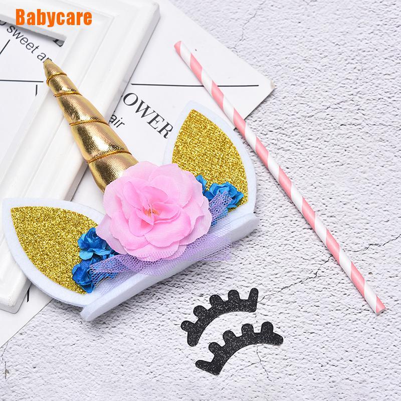 Bộ 3 Trang Trí Bánh Kem Hình Kỳ Lân