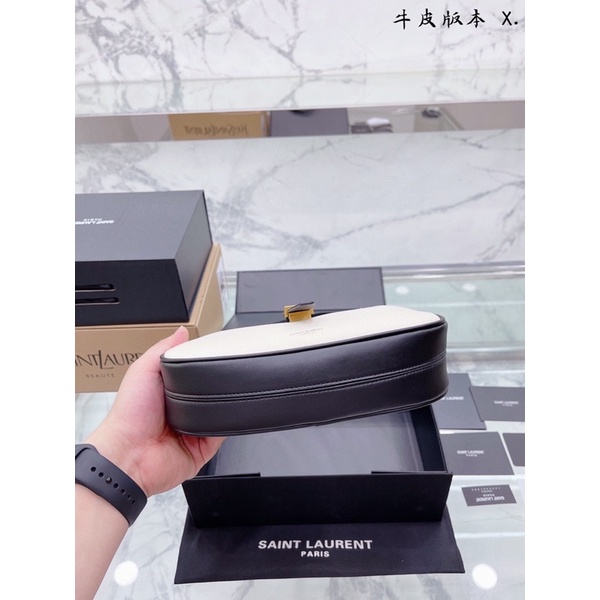 Túi xách Ýsl kẹp nách sz 25 chất da thật