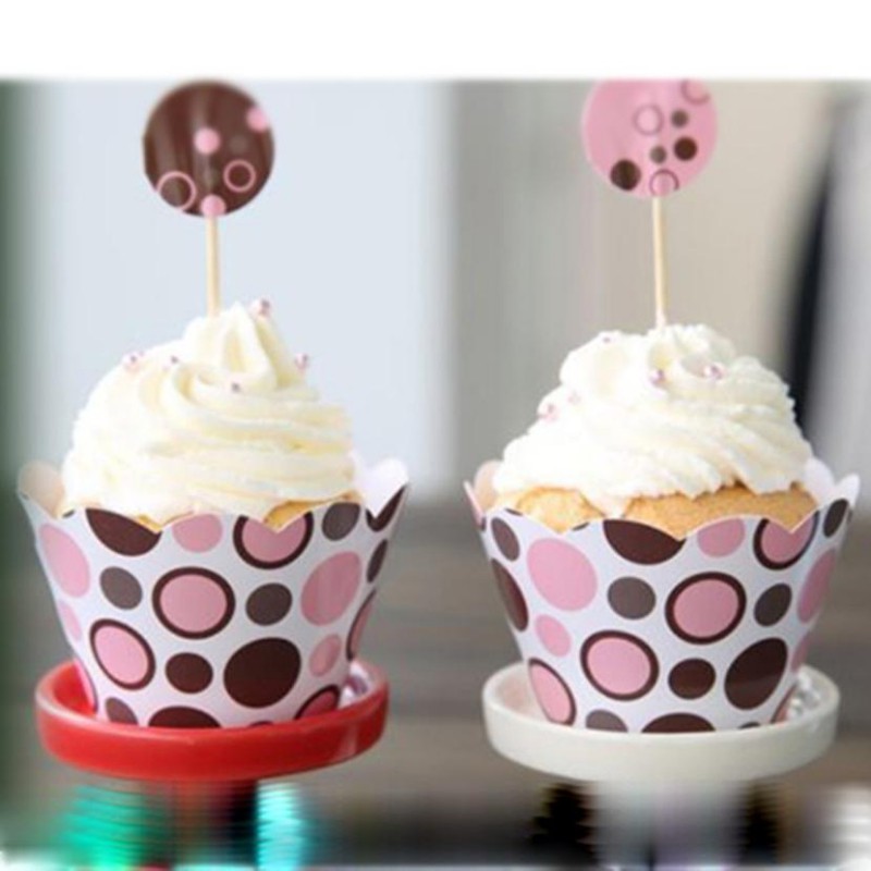 Combo 50 cái cốc giấy nướng bánh, lót khay cupcake