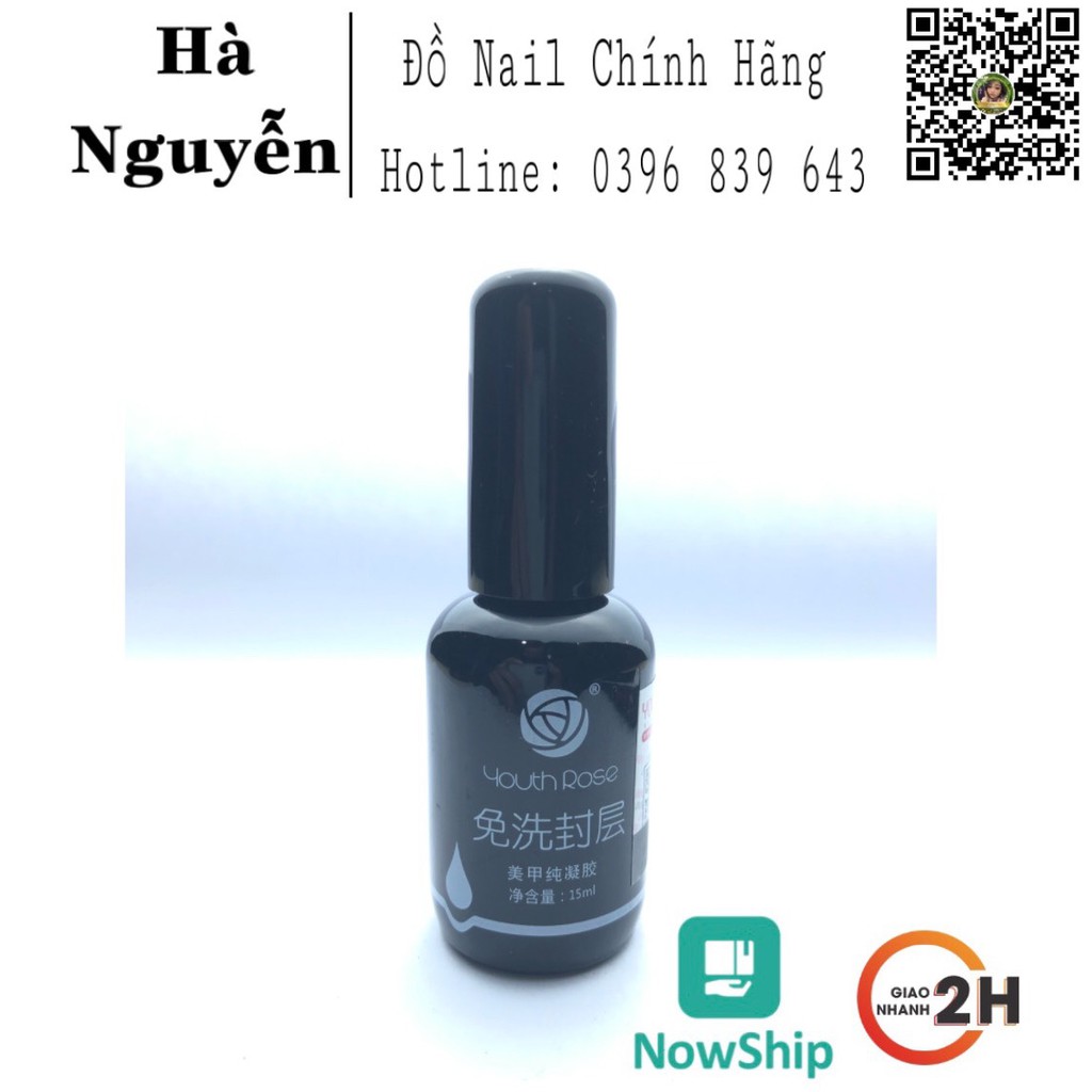 BASE Top Hoa HỒng, Base Liên Kết - Top Bóng Hoa Hồng Chai 15ml Bền Bóng [ HÀNG CHÍNH HÃNG ]