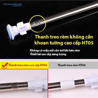 D26 thanh treo đa năng inox không cần khoan tường