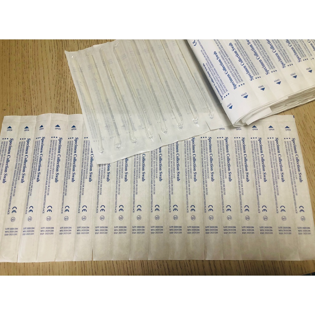 Que Tăm bông lấy mẫu dịch Tị (Tỵ) hầu tiệt trùng(Tiêu chuẩn FDA - CE)