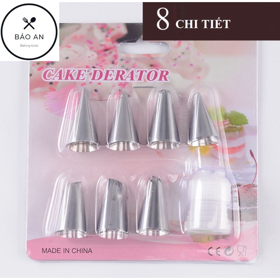 Đui bắt kem tạo hình bánh bông lan, bánh gato