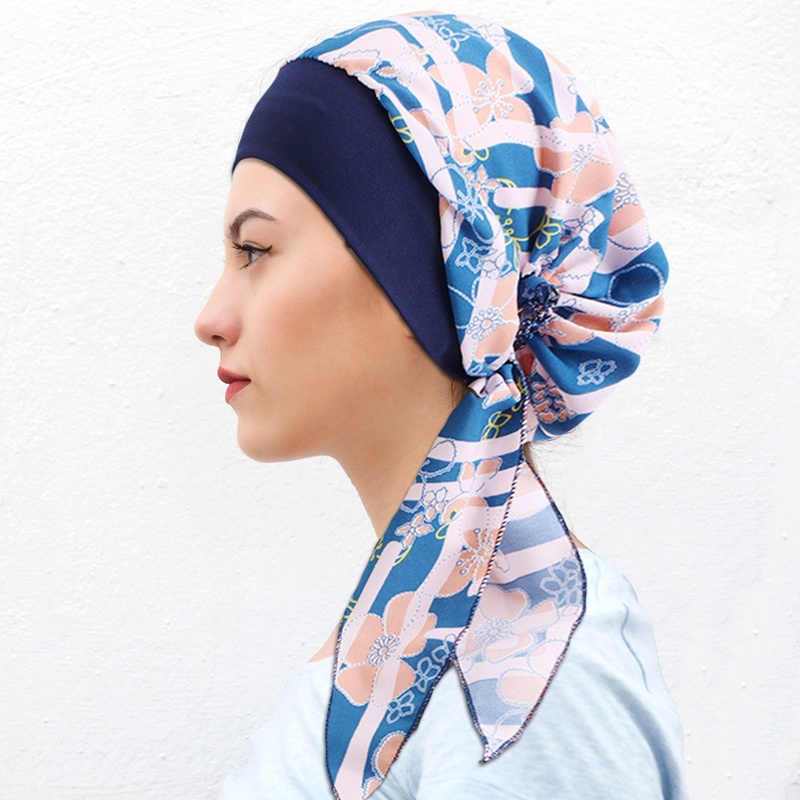 Mũ Turban Trùm Đầu Chất Liệu Co Giãn Phong Cách Turban Dành Cho Nữ